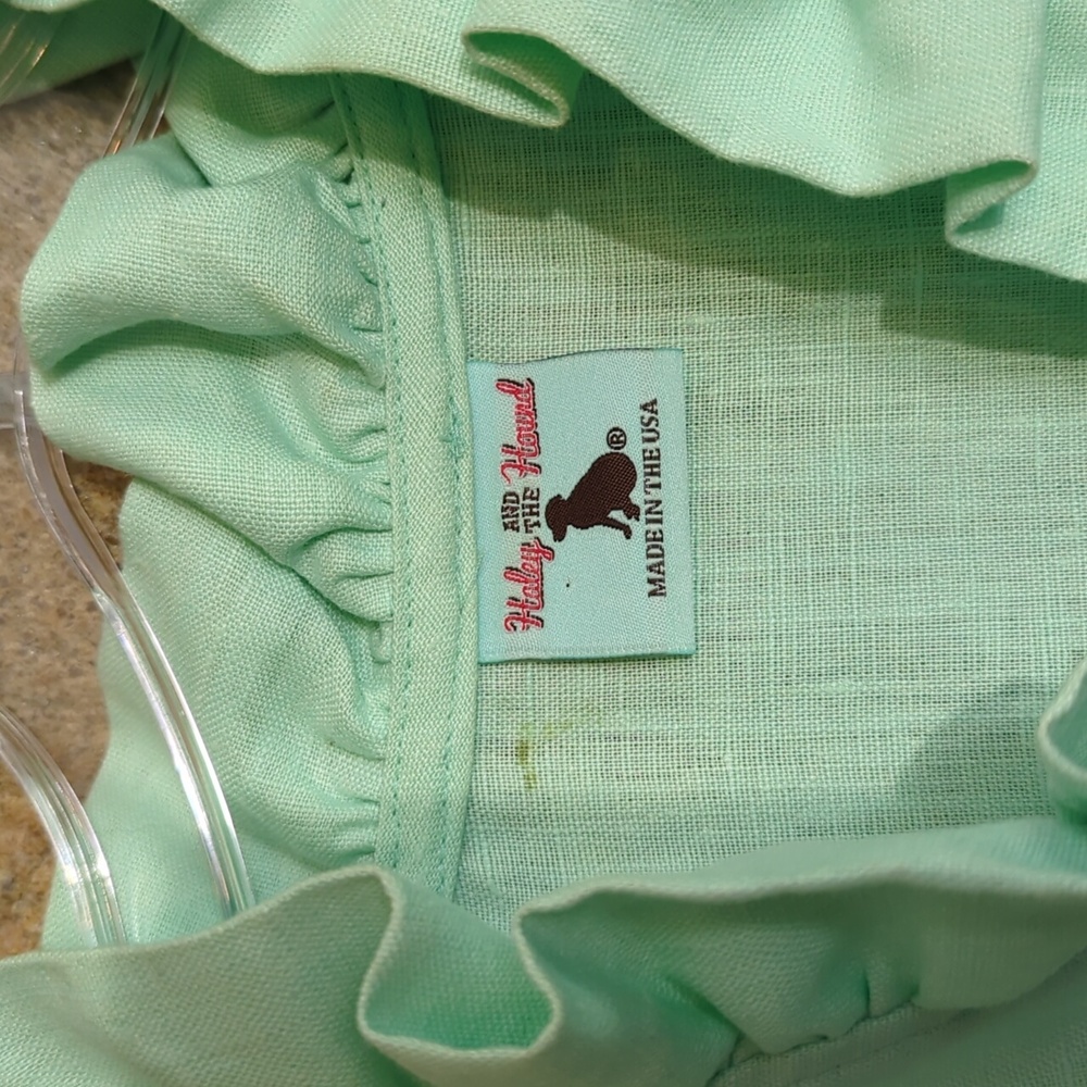 Haley And The Hound 100% Linen Ruffle Tunic - Picture 4 of 10